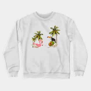 Tropical Theme Crewneck Sweatshirt